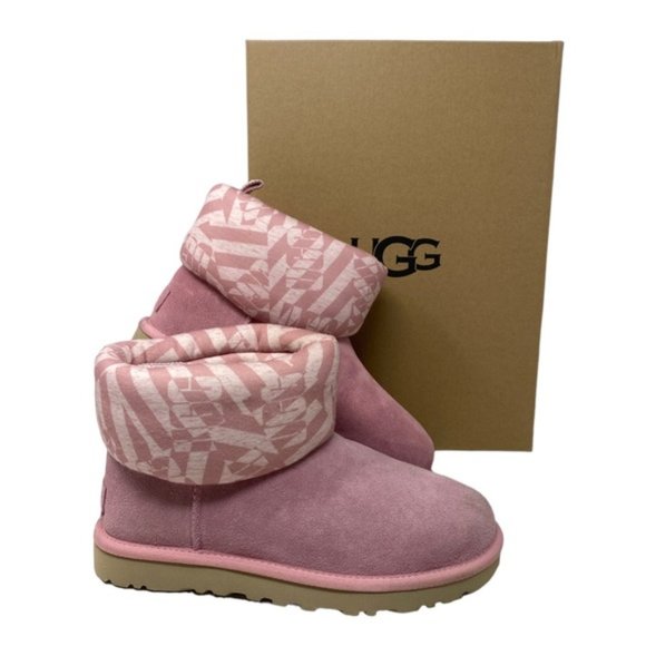 UGG Classic Mini Women Boot Pink 1136674 BLUS used - Picture 3 of 9
